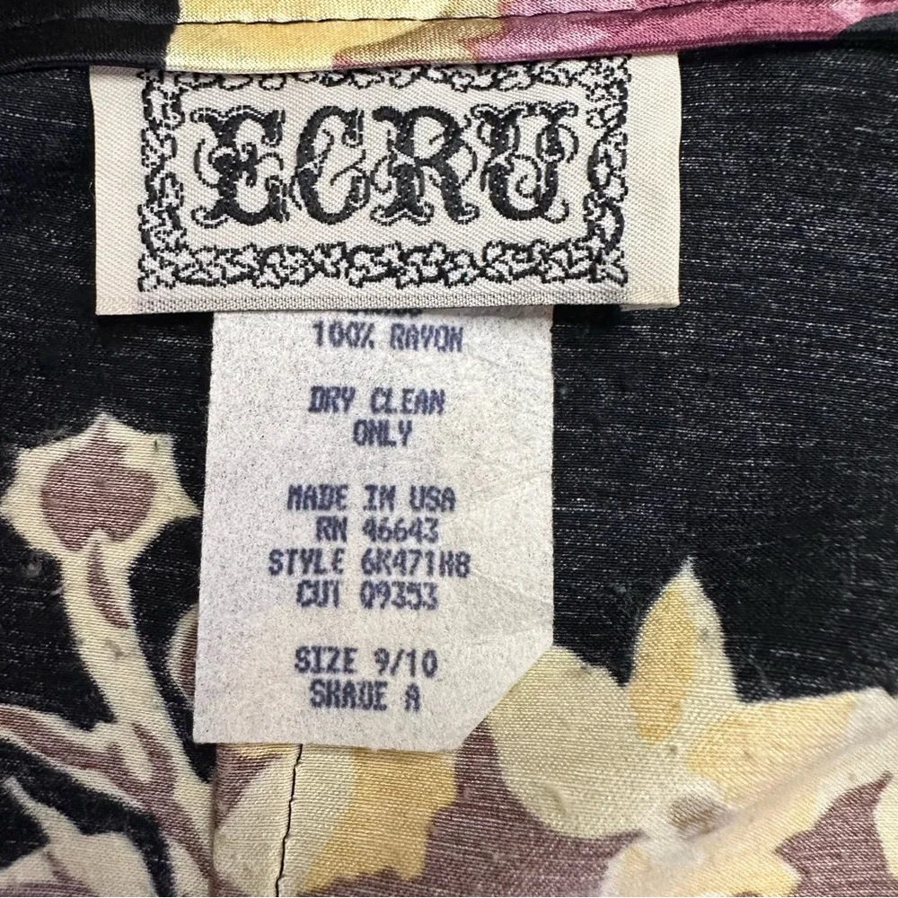 Vintage Satin Maxi Skirt Sz 9/10 Floral Fairy‎ Whimsigoth Grunge 90s Cottagecore